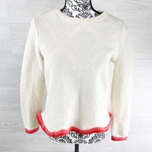 & Other Stories Cream Sweater with Pink Trim